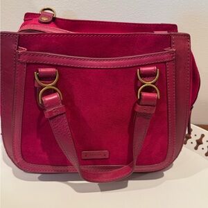 Fossil Raspberry Shoulder Bag